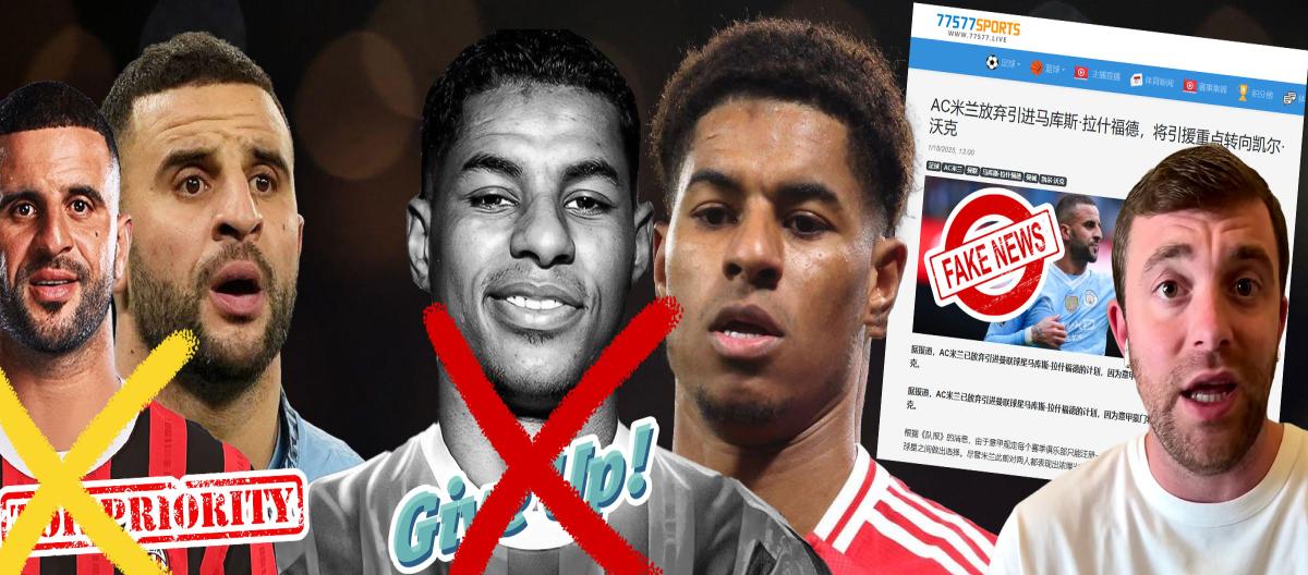 Yet another rumour monger on this website slammed by Fabrizio Romano for lying and falsely claiming that AC Milan had decided to give up on signing Marcus Rashford and would instead sign Kyl