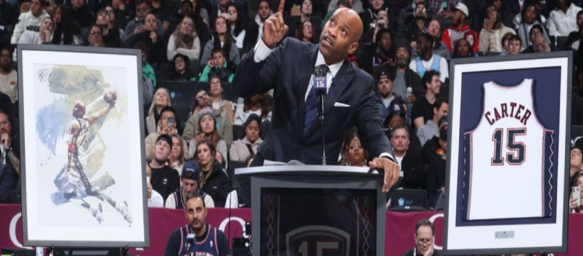 Official: Brooklyn Nets officially retires Vince Carter's No. 15 jersey