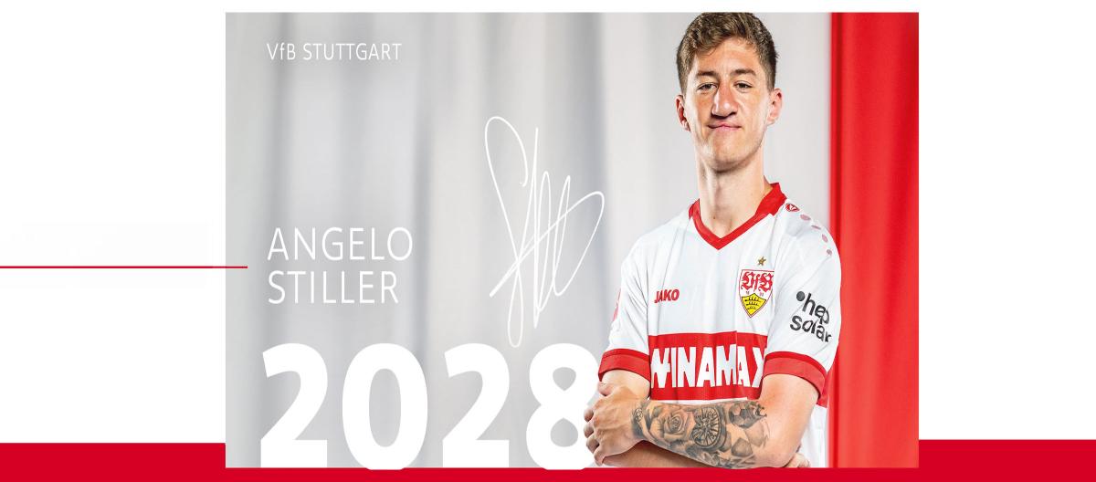 Stuttgart completes contract extension with Germany international defensive midfielder wonderkid Angelo Stiller..