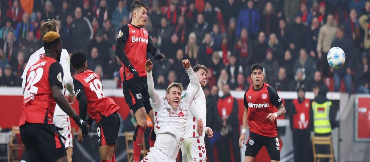 German Cup - Patrik Schick scored twice as Leverkusen defeated Cologne 3-2