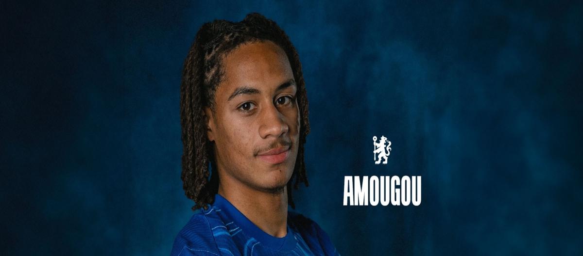 Chelsea officially completes the signing of Saint-Etienne's France U19s international midfielder wonderkid Mathis Amougou..