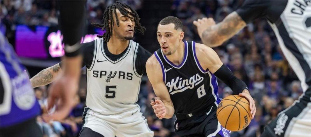 Zach LaVine scores 36 points as Sacramento Kings beat San Antonio Spurs 127-109