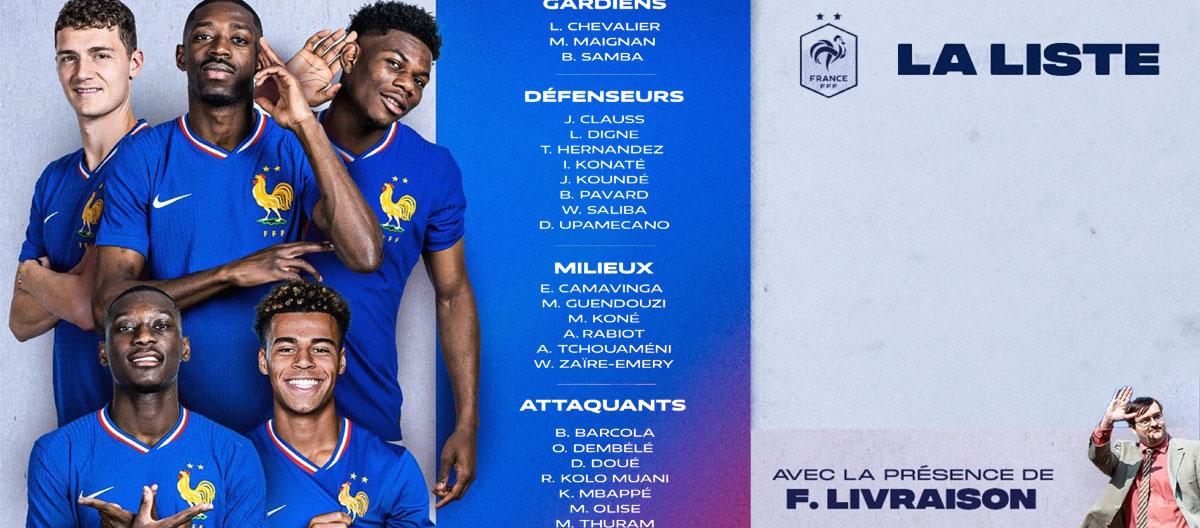 Randal Kolo Muani, Ousmane Dembélé, Aurélien Tchouaméni, Ibrahima Konaté and more called-up for France's latest national team squad list..