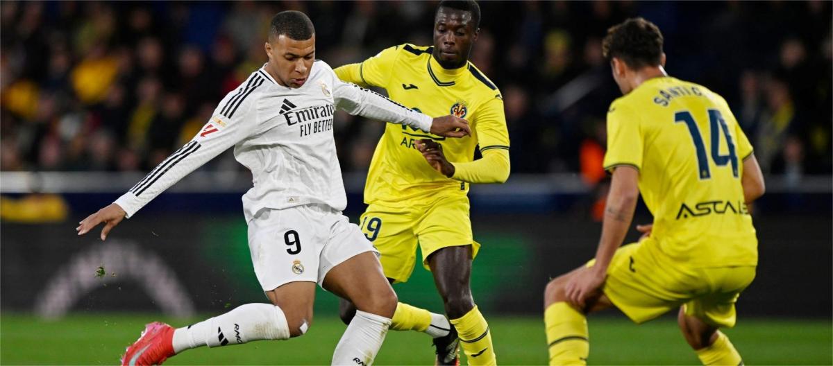 La Liga - Mbappe scored twice as Real Madrid beat Villarreal 2-1