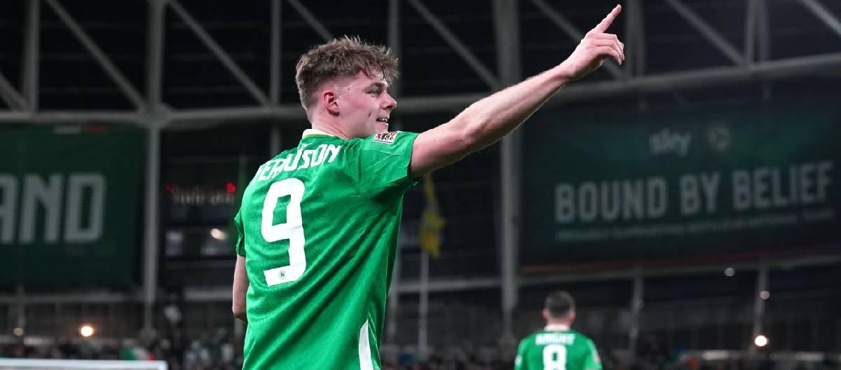 Evan Ferguson makes his first start for Ireland against Bulgaria