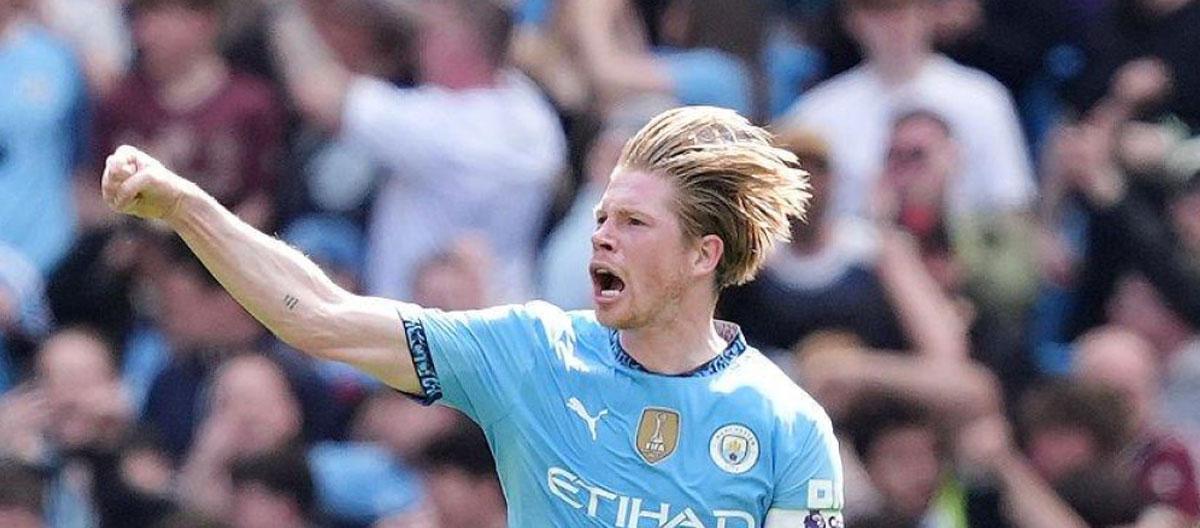 ◤Premier League◢ Kevin De Bruyne scores and assists to help Manchester City comeback and thrash Crystal Palace 5-2..