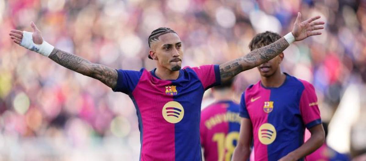 拉斐尔达成在巴塞罗那生涯的50球里程碑