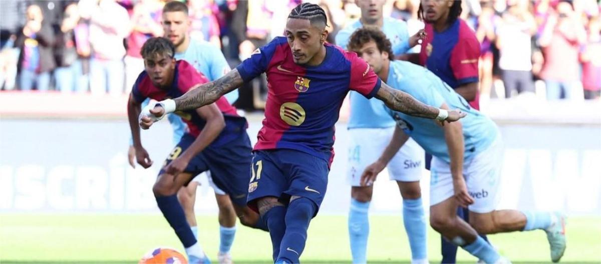 La Liga - Rafinha scored twice as Barcelona beat Celta Vigo 4-3