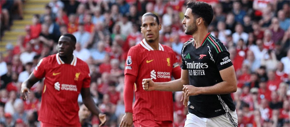 英超联赛——马丁内利破门　阿申纳2比2逼平利物浦