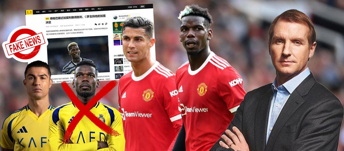 Former The Times resident renowned transfer journalist denied he had ever "CONFIRMED" that Paul Pogba has "AGREED TO JOIN AL-NASSR AT FORMER TEAMMATE CRISTIANO RONALDO'S INSTIGATIONS"..