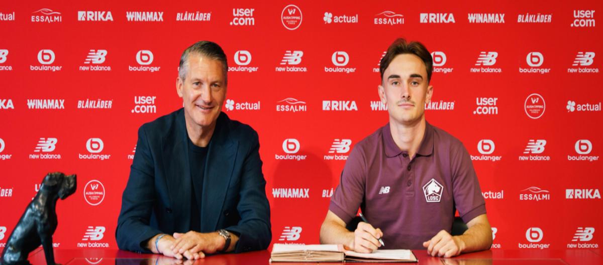 Official: Norwegian attacker Mariusz Broholm officially joins Lille and will wear the No. 14 jersey