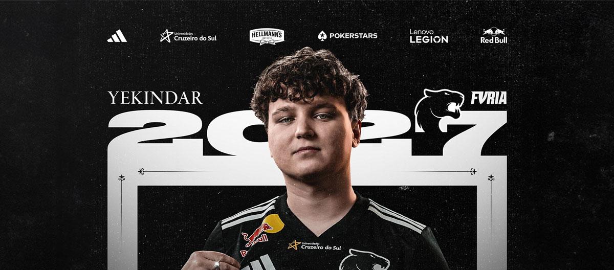 FURIA 正式买下了租借的前 Virtus.pro Entry Fragger YEKINDAR 的所有权，该所有权已被买断。