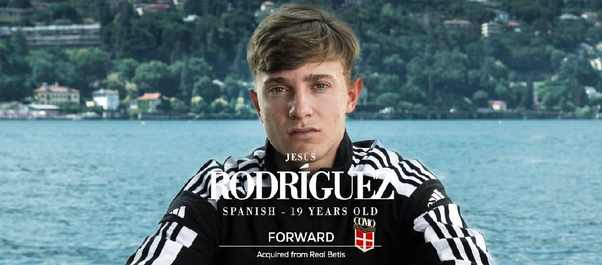 Como announces signing of Spanish winger Jesus Rodriguez