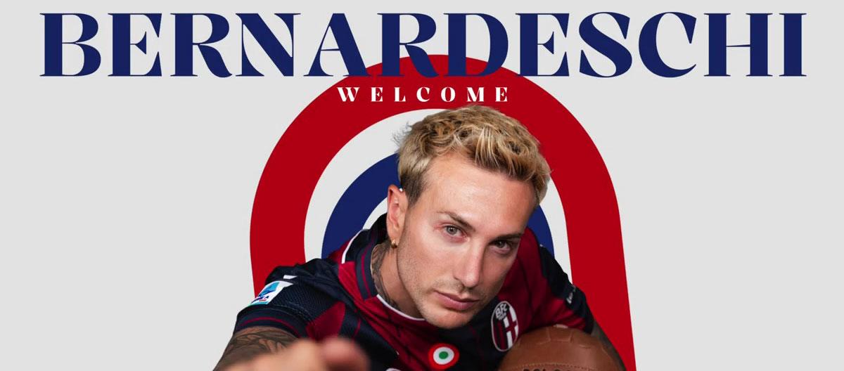 前尤文图斯意大利国脚级边锋费德里科·贝尔纳代斯基免签加盟博洛尼亚..