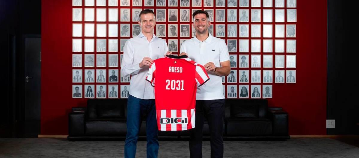 毕尔巴鄂竞技宣布签下赫苏斯·阿雷索，双方签至2031年