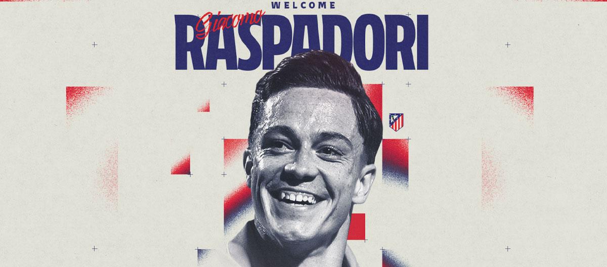 Atlético Madrid officially completes the signing of Napoli's Italy international forward Giacomo Raspardori..
