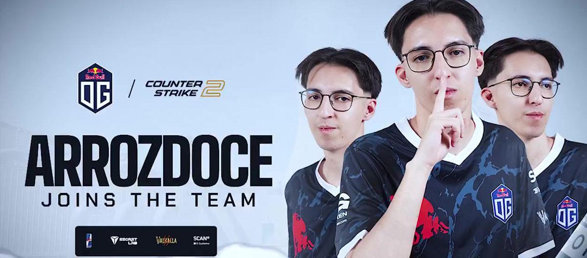 OG officially announce the signing of former Ninjas in Pyjamas (NiP) rifler arrozdoce..