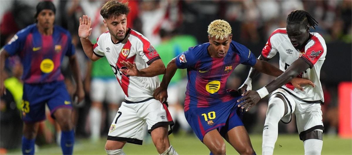 La Liga - Yamal scores a penalty as Barcelona draws 1-1 with Rayo Vallecano