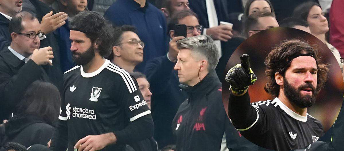 利物浦证实门将阿利松腘绳肌受伤，将缺阵至少1个月..