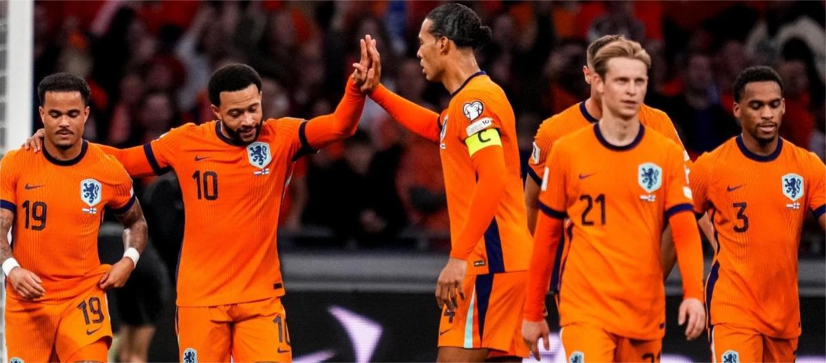 World Cup Qualifiers - Van Dijk scores as Netherlands defeats Finland 4-0