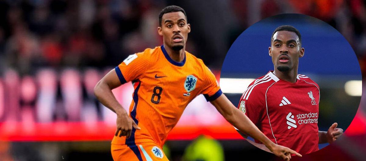 荷兰足总确认利物浦后腰格拉文贝尔赫腘绳肌轻微损伤，预计将缺阵数周..