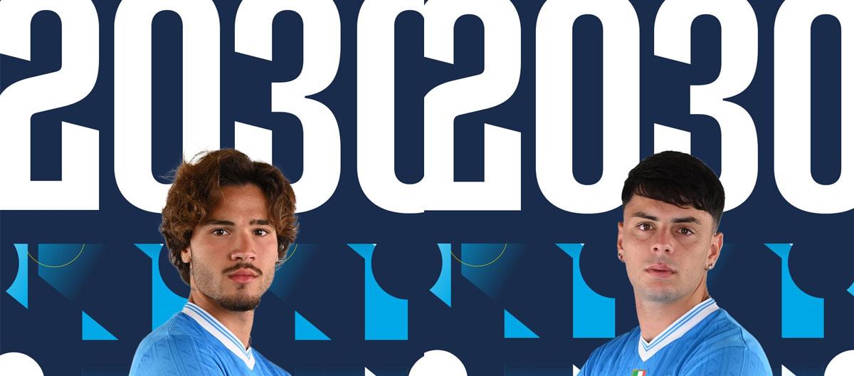 Napoli complete contract extension with young Italian midfielder and forward Antonio Vergara and Giuseppe Ambrosino..