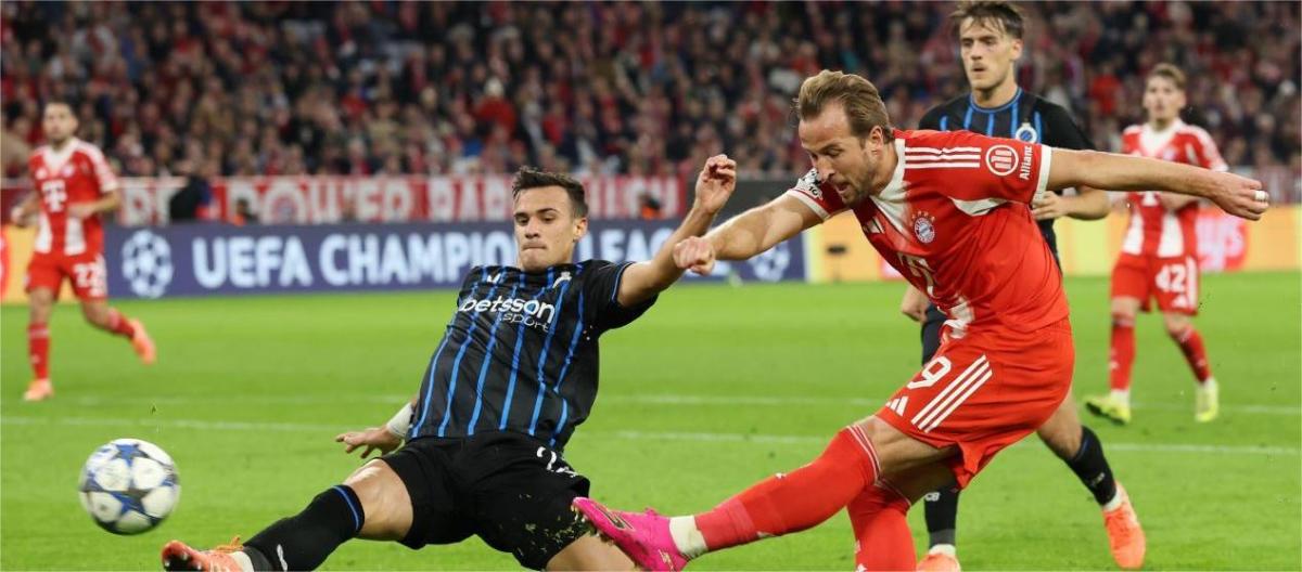 Champions League - Kane scores again as Bayern Munich defeats Club Brugge 4-0