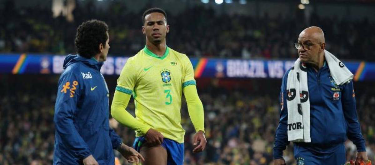 阿森纳后防核心加布里埃尔大腿受伤恐缺阵两个月