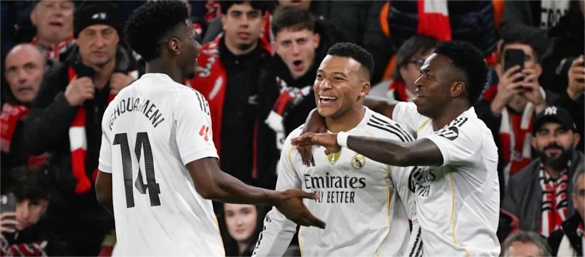 La Liga – Mbappe scores twice as Real Madrid defeat Athletic Bilbao 3-0