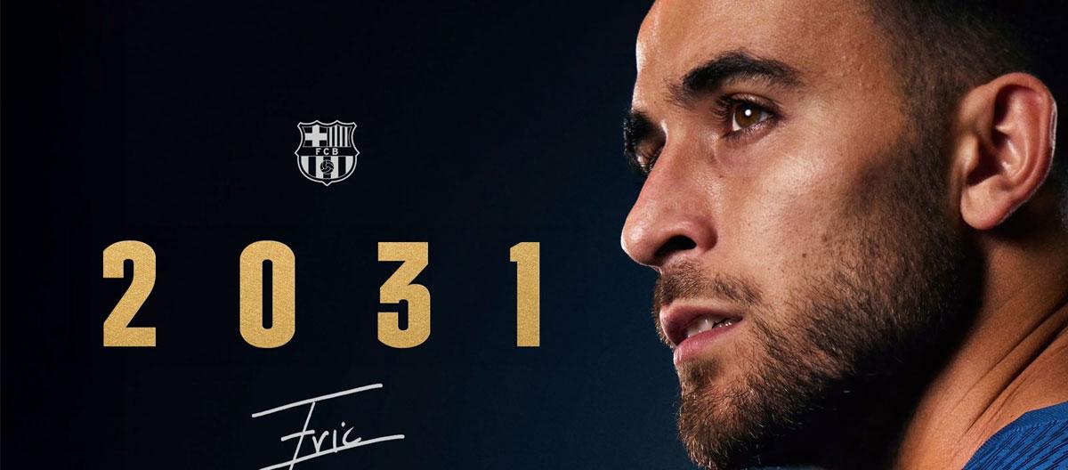 Barcelona completes contract extension with Spain international defender Eric García..