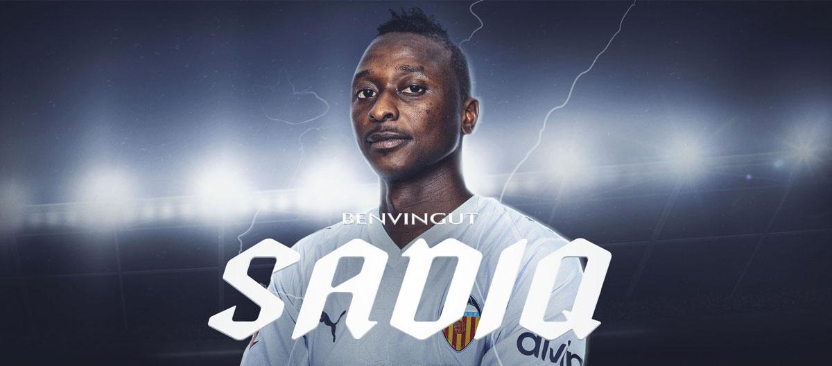 Valencia officially announce the re-signing of Real Sociedad's Nigerian international striker Umar Sadiq..