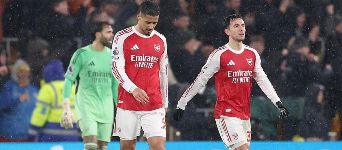 Premier League – An own goal by Calafiori results in a 2-2 draw between Arsenal and Wolves.