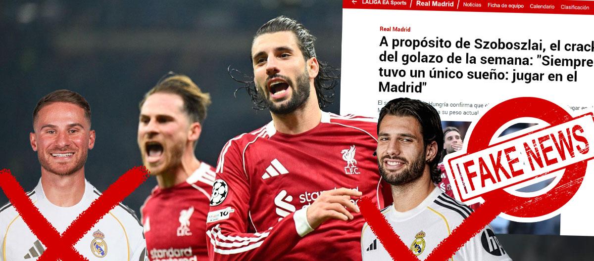 Renowned team correspondent denied rumours claiming that Liverpool's midfield duo Alexis Mac Allister and Dominik Szoboszlai are on the verge of joining Real Madrid this summer..