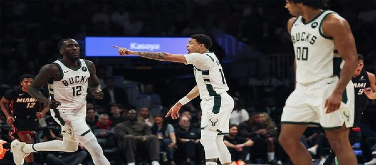 Giannis Antetokounmpo's 31 points weren't enough to secure a victory for the Heat, who defeated the Bucks 112-105.