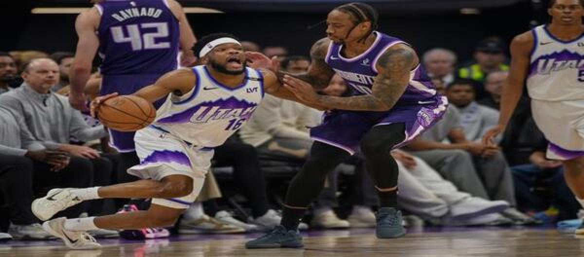 DeRozan's 41 points shone as the Kings defeated the Jazz 116-111.