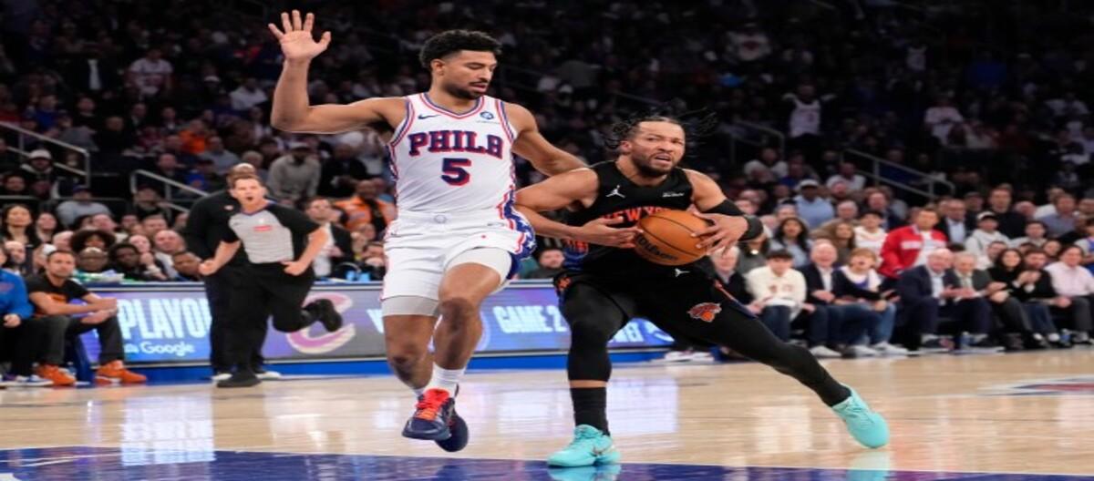 Brunson's 26 points saved the Knicks from a 108-102 defeat to the 76ers.