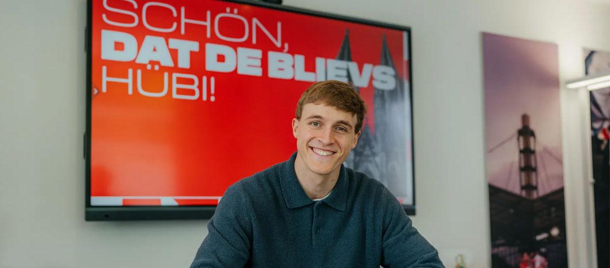 Köln completes contract extension with German defender Timo Hübers..