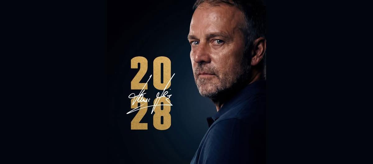 Barcelona completes contract extension with head coach Hans-Dieter Flick..