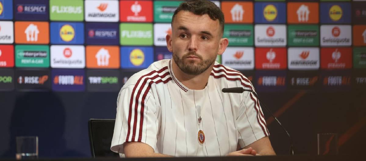 John McGinn admitted that playing as Aston Villa captain in the Europa League final was one of the proudest moments of his career.