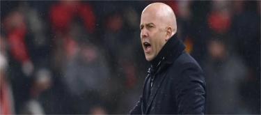 对阵曼联虽无法全取3分　斯洛特仍对球员的心态感到满意