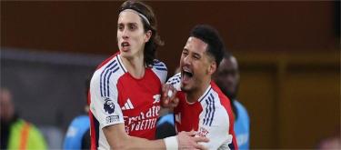 阿申纳1比0击败狼队　阿尔特塔称赞球员展现极大勇气和智慧