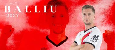 Rayo Vallecano completes contract extension with  Albania international defender Ivan Balliu..
