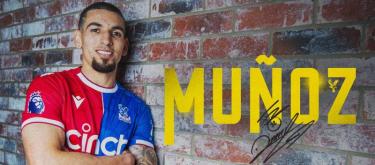 Munoz won the Crystal Palace 2024-25 Season Best Male Player Award for his outstanding performance