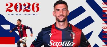Bologna completes contract extension with Greece international defender Charalampos Lykogiannis..