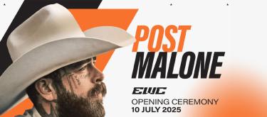 American famous hip-hop pop singer Post Malone will be guest performing at the opening ceremony of the 2025 Esport World Cup..