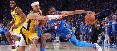 103比91战胜步行者　雷霆夺下总冠军