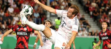 German Cup - Kane scored twice as Bayern Munich beat Wiesbaden 3-2