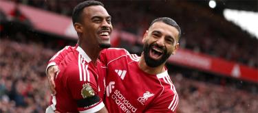 Premier League - Gravenberch scores as Liverpool beat Everton 2-1