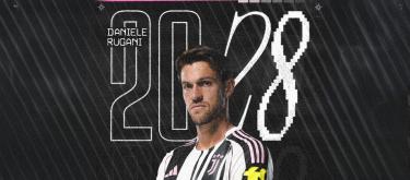 Juventus completes contract extension with Italy international defender Daniele Rugani..