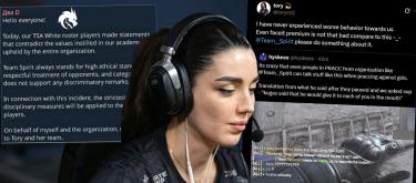 Spirit to harshly punish its Academy player for making sexist remarks to Imperial Valkyries' female players during practice..